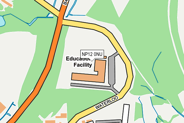 NP12 0NU map - OS OpenMap – Local (Ordnance Survey) NP12 0NU map - OS OpenMap – Local (Ordnance Survey)