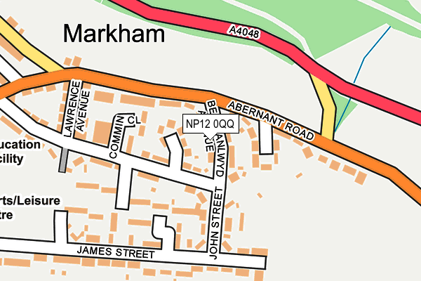 NP12 0QQ map - OS OpenMap – Local (Ordnance Survey) NP12 0QQ map - OS OpenMap – Local (Ordnance Survey)