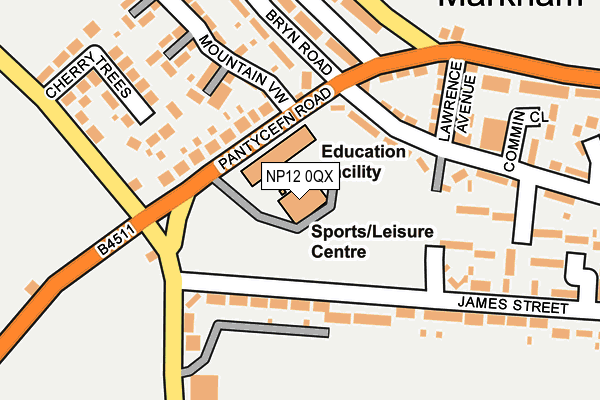NP12 0QX map - OS OpenMap – Local (Ordnance Survey) NP12 0QX map - OS OpenMap – Local (Ordnance Survey)