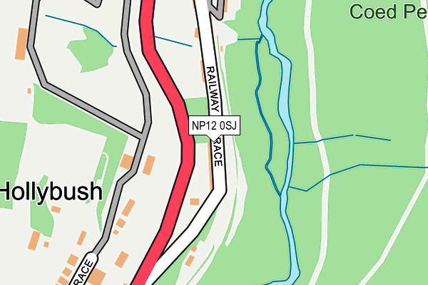 NP12 0SJ map - OS OpenMap – Local (Ordnance Survey) NP12 0SJ map - OS OpenMap – Local (Ordnance Survey)