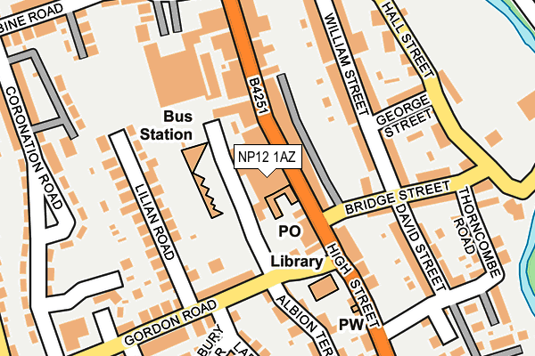 NP12 1AZ map - OS OpenMap – Local (Ordnance Survey) NP12 1AZ map - OS OpenMap – Local (Ordnance Survey)