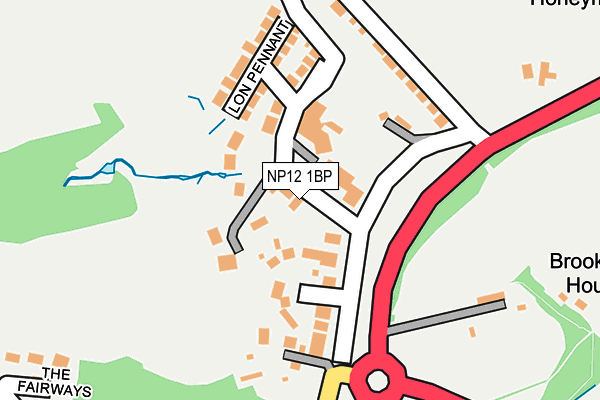 NP12 1BP map - OS OpenMap – Local (Ordnance Survey) NP12 1BP map - OS OpenMap – Local (Ordnance Survey)