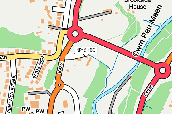 NP12 1BQ map - OS OpenMap – Local (Ordnance Survey) NP12 1BQ map - OS OpenMap – Local (Ordnance Survey)