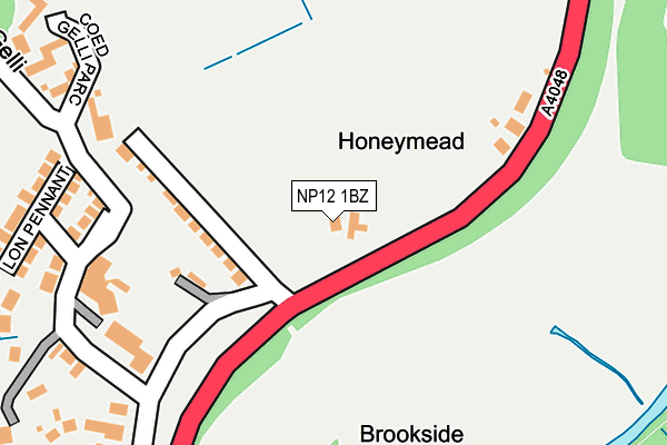 NP12 1BZ map - OS OpenMap – Local (Ordnance Survey) NP12 1BZ map - OS OpenMap – Local (Ordnance Survey)