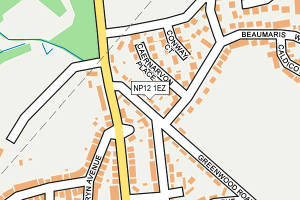 NP12 1EZ map - OS OpenMap – Local (Ordnance Survey) NP12 1EZ map - OS OpenMap – Local (Ordnance Survey)