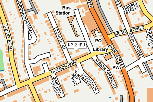 NP12 1FU map - OS OpenMap – Local (Ordnance Survey) NP12 1FU map - OS OpenMap – Local (Ordnance Survey)