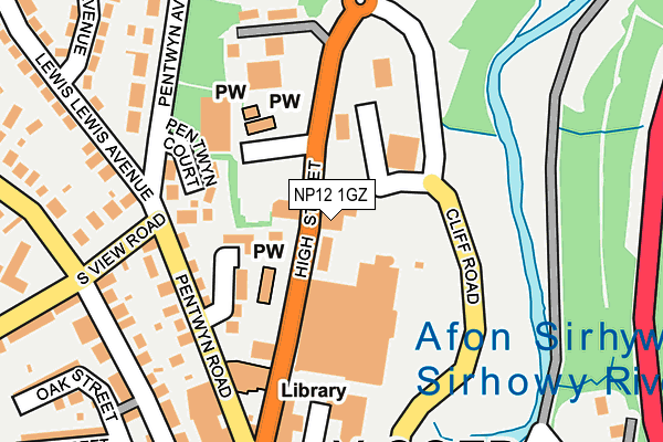 NP12 1GZ map - OS OpenMap – Local (Ordnance Survey) NP12 1GZ map - OS OpenMap – Local (Ordnance Survey)
