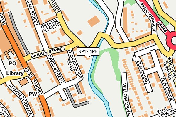 NP12 1PE map - OS OpenMap – Local (Ordnance Survey) NP12 1PE map - OS OpenMap – Local (Ordnance Survey)