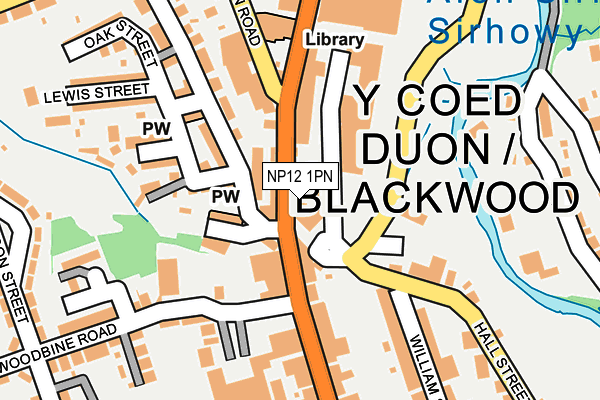 NP12 1PN map - OS OpenMap – Local (Ordnance Survey)