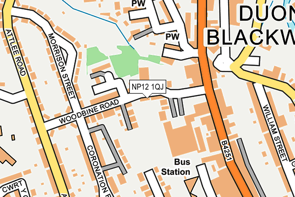NP12 1QJ map - OS OpenMap – Local (Ordnance Survey) NP12 1QJ map - OS OpenMap – Local (Ordnance Survey)