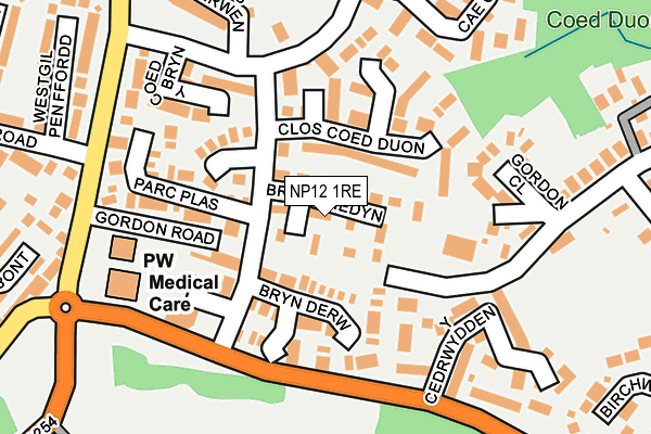 NP12 1RE map - OS OpenMap – Local (Ordnance Survey) NP12 1RE map - OS OpenMap – Local (Ordnance Survey)