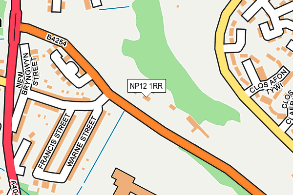 NP12 1RR map - OS OpenMap – Local (Ordnance Survey) NP12 1RR map - OS OpenMap – Local (Ordnance Survey)