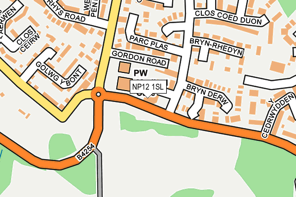 NP12 1SL map - OS OpenMap – Local (Ordnance Survey) NP12 1SL map - OS OpenMap – Local (Ordnance Survey)