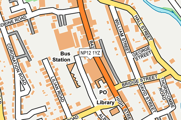 NP12 1YZ map - OS OpenMap – Local (Ordnance Survey) NP12 1YZ map - OS OpenMap – Local (Ordnance Survey)