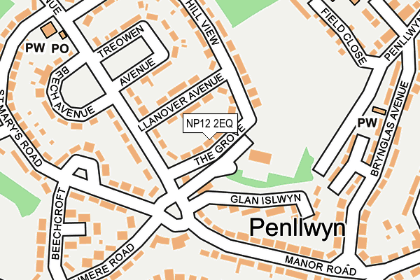NP12 2EQ map - OS OpenMap – Local (Ordnance Survey) NP12 2EQ map - OS OpenMap – Local (Ordnance Survey)