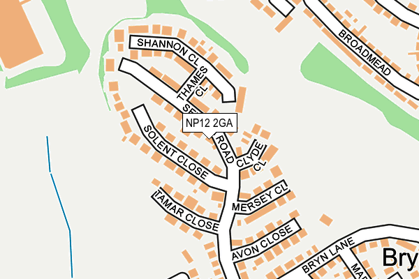 NP12 2GA map - OS OpenMap – Local (Ordnance Survey) NP12 2GA map - OS OpenMap – Local (Ordnance Survey)