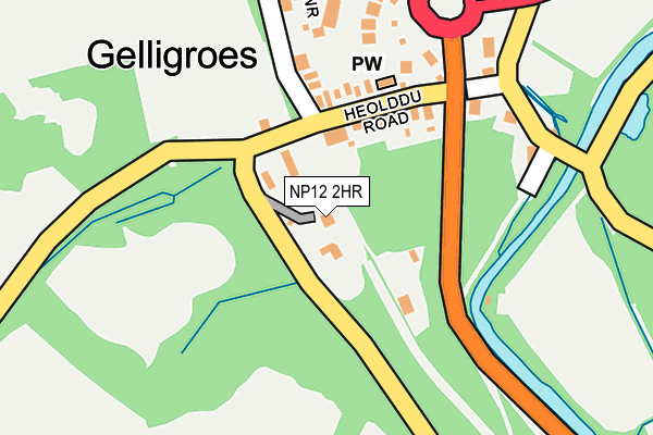 NP12 2HR map - OS OpenMap – Local (Ordnance Survey) NP12 2HR map - OS OpenMap – Local (Ordnance Survey)