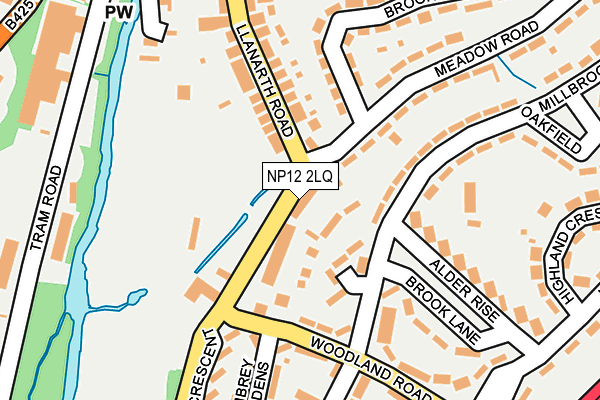 NP12 2LQ map - OS OpenMap – Local (Ordnance Survey) NP12 2LQ map - OS OpenMap – Local (Ordnance Survey)