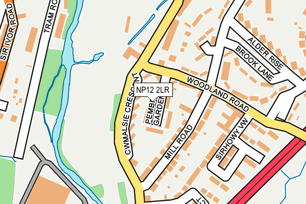 NP12 2LR map - OS OpenMap – Local (Ordnance Survey) NP12 2LR map - OS OpenMap – Local (Ordnance Survey)