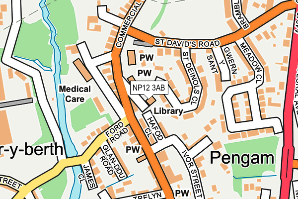 NP12 3AB map - OS OpenMap – Local (Ordnance Survey) NP12 3AB map - OS OpenMap – Local (Ordnance Survey)