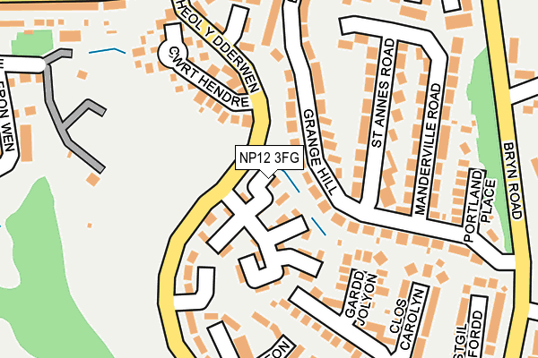 NP12 3FG map - OS OpenMap – Local (Ordnance Survey) NP12 3FG map - OS OpenMap – Local (Ordnance Survey)