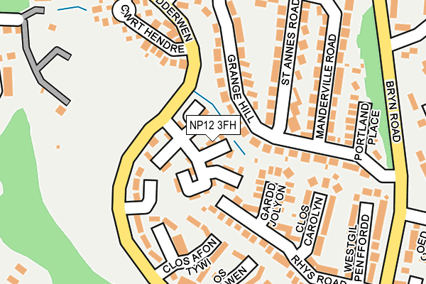 NP12 3FH map - OS OpenMap – Local (Ordnance Survey) NP12 3FH map - OS OpenMap – Local (Ordnance Survey)