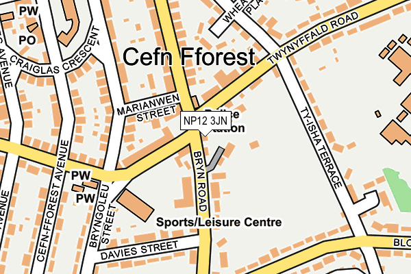 NP12 3JN map - OS OpenMap – Local (Ordnance Survey) NP12 3JN map - OS OpenMap – Local (Ordnance Survey)