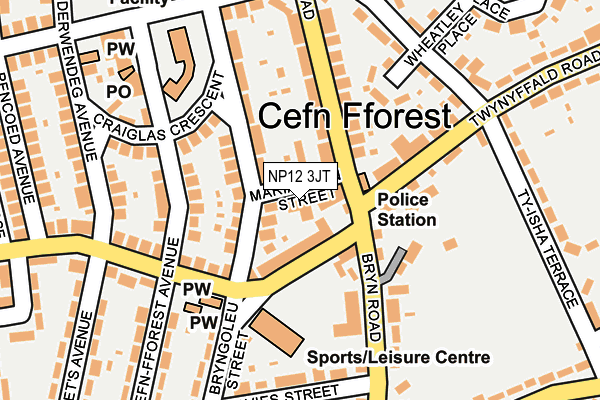 NP12 3JT map - OS OpenMap – Local (Ordnance Survey) NP12 3JT map - OS OpenMap – Local (Ordnance Survey)
