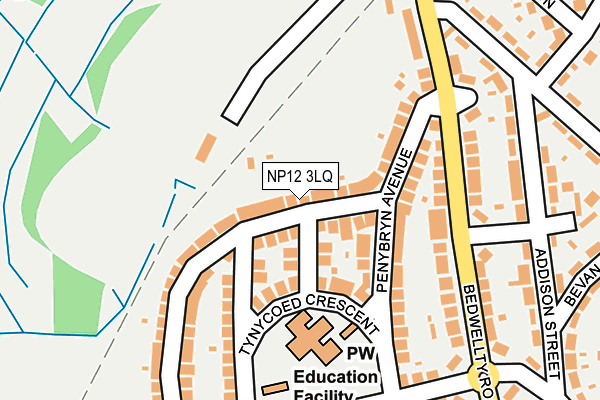 NP12 3LQ map - OS OpenMap – Local (Ordnance Survey) NP12 3LQ map - OS OpenMap – Local (Ordnance Survey)