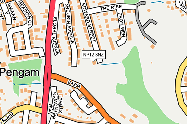 NP12 3NZ map - OS OpenMap – Local (Ordnance Survey) NP12 3NZ map - OS OpenMap – Local (Ordnance Survey)