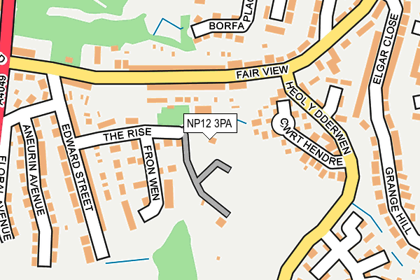 NP12 3PA map - OS OpenMap – Local (Ordnance Survey) NP12 3PA map - OS OpenMap – Local (Ordnance Survey)