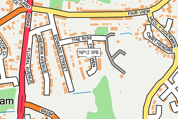 NP12 3PB map - OS OpenMap – Local (Ordnance Survey) NP12 3PB map - OS OpenMap – Local (Ordnance Survey)