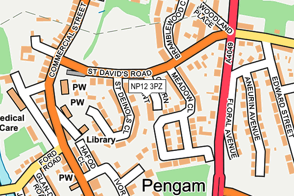NP12 3PZ map - OS OpenMap – Local (Ordnance Survey) NP12 3PZ map - OS OpenMap – Local (Ordnance Survey)