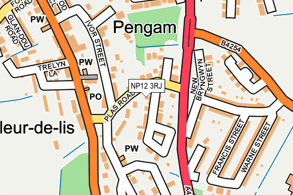 NP12 3RJ map - OS OpenMap – Local (Ordnance Survey) NP12 3RJ map - OS OpenMap – Local (Ordnance Survey)