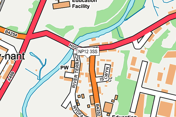 NP12 3SS map - OS OpenMap – Local (Ordnance Survey) NP12 3SS map - OS OpenMap – Local (Ordnance Survey)