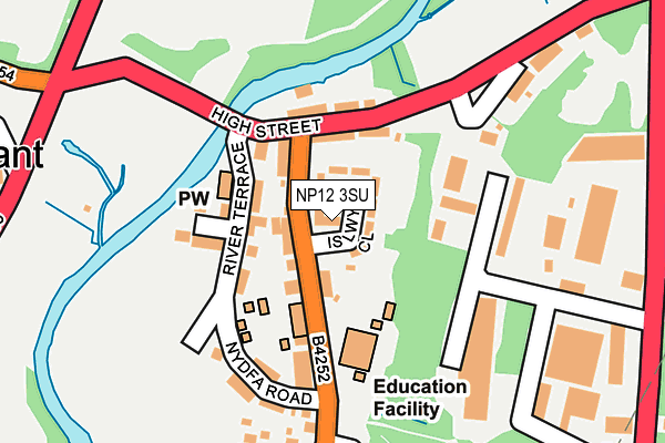 NP12 3SU map - OS OpenMap – Local (Ordnance Survey) NP12 3SU map - OS OpenMap – Local (Ordnance Survey)