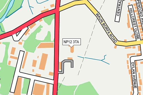 NP12 3TA map - OS OpenMap – Local (Ordnance Survey) NP12 3TA map - OS OpenMap – Local (Ordnance Survey)
