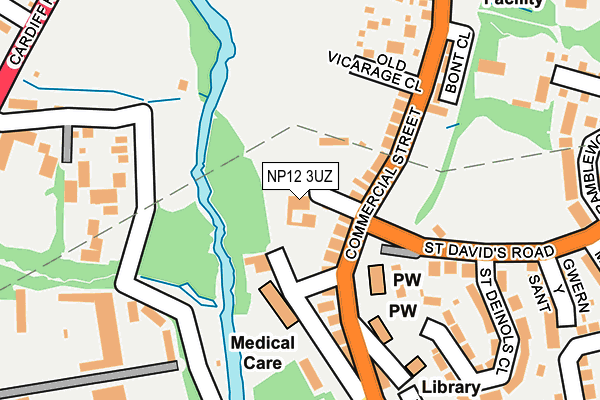 NP12 3UZ map - OS OpenMap – Local (Ordnance Survey) NP12 3UZ map - OS OpenMap – Local (Ordnance Survey)