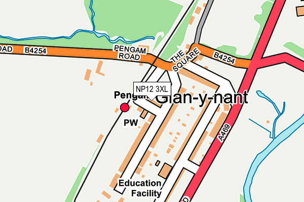 NP12 3XL map - OS OpenMap – Local (Ordnance Survey) NP12 3XL map - OS OpenMap – Local (Ordnance Survey)