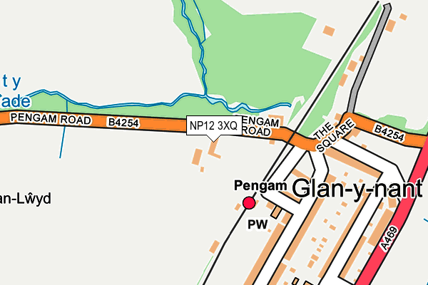 NP12 3XQ map - OS OpenMap – Local (Ordnance Survey) NP12 3XQ map - OS OpenMap – Local (Ordnance Survey)
