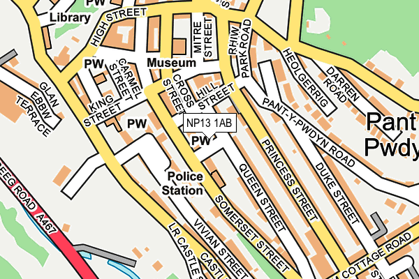 NP13 1AB map - OS OpenMap – Local (Ordnance Survey) NP13 1AB map - OS OpenMap – Local (Ordnance Survey)