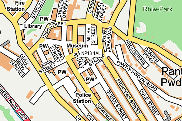 NP13 1AL map - OS OpenMap – Local (Ordnance Survey) NP13 1AL map - OS OpenMap – Local (Ordnance Survey)