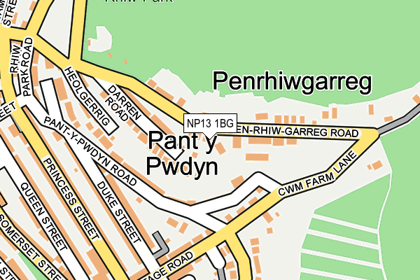 NP13 1BG map - OS OpenMap – Local (Ordnance Survey) NP13 1BG map - OS OpenMap – Local (Ordnance Survey)