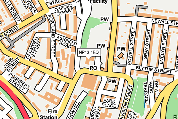 NP13 1BQ map - OS OpenMap – Local (Ordnance Survey) NP13 1BQ map - OS OpenMap – Local (Ordnance Survey)