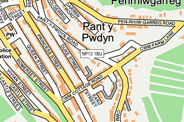 NP13 1BU map - OS OpenMap – Local (Ordnance Survey) NP13 1BU map - OS OpenMap – Local (Ordnance Survey)