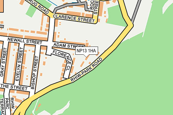 NP13 1HA map - OS OpenMap – Local (Ordnance Survey) NP13 1HA map - OS OpenMap – Local (Ordnance Survey)