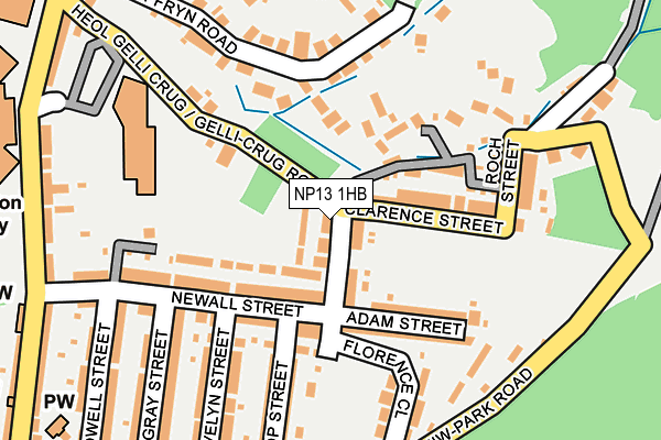 NP13 1HB map - OS OpenMap – Local (Ordnance Survey) NP13 1HB map - OS OpenMap – Local (Ordnance Survey)