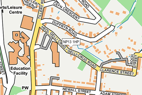 NP13 1HP map - OS OpenMap – Local (Ordnance Survey) NP13 1HP map - OS OpenMap – Local (Ordnance Survey)