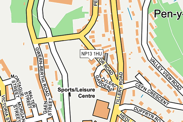 NP13 1HU map - OS OpenMap – Local (Ordnance Survey) NP13 1HU map - OS OpenMap – Local (Ordnance Survey)