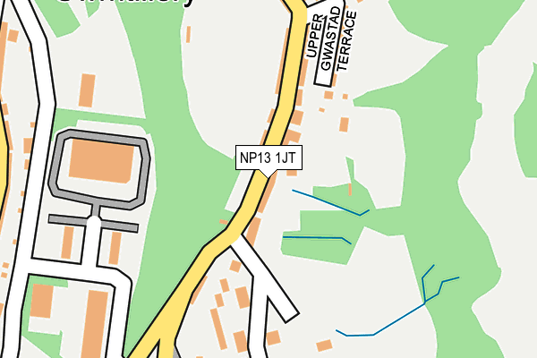 NP13 1JT map - OS OpenMap – Local (Ordnance Survey) NP13 1JT map - OS OpenMap – Local (Ordnance Survey)